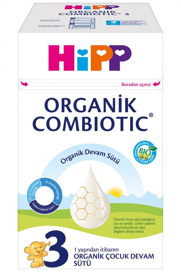 Hipp 3 Organik Combiotic Devam Sütü 800 gr