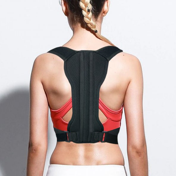 Ortopedik Dik Duruş Korsesi Kamburluk Önleyici Korse Sırt Korsesi Klavikula Desteğ ürün görseli 1