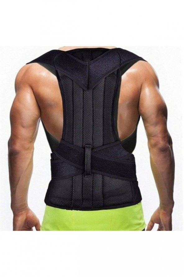 Çift Balenli Dik Durmayı Sağlayan Sırt Omuz Bel Korsesi Unisex Kamburluk Önleyici Dik Duruş Korsesi