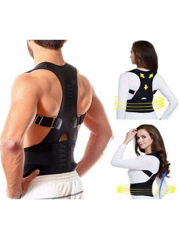 Medikal Unisex Dik Duruş Korsesi Manyetik Korse Omuz Bel Sırt Korsesi ürün görseli