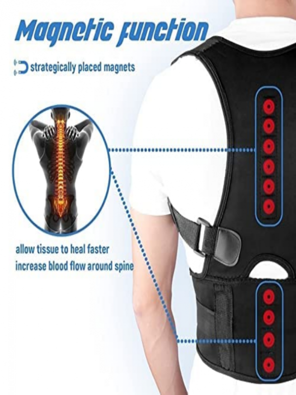 Dikduruş Korsesi Manyetik Dik Duruş Sırt Korsesi Dik Durma Aparatı Kamburluk Önleyici Korse ürün görseli 1