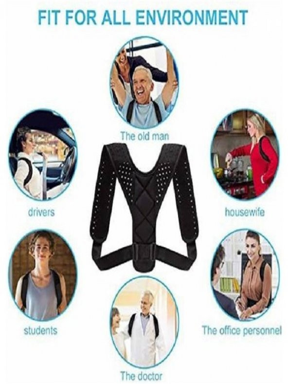 Kamburluk Sırt  Omuz Sırt Bel Korsesi Medikal Ortopedik Posture Kamburluk Önleyici korse ürün görseli 1