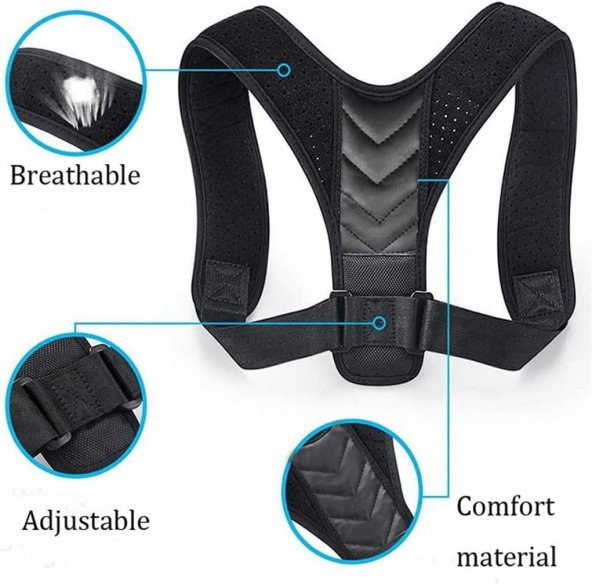 Bayanlar Için Bel Sırt Korsesi Doğru Duruş Kamburluk Önleyici Korse Doğru Tutan Doğru Oturma Korsesi ürün görseli 1