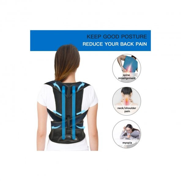 Balenli Bel ve Sırt Korsesi Dik Durma Korsesi ürün görseli 1