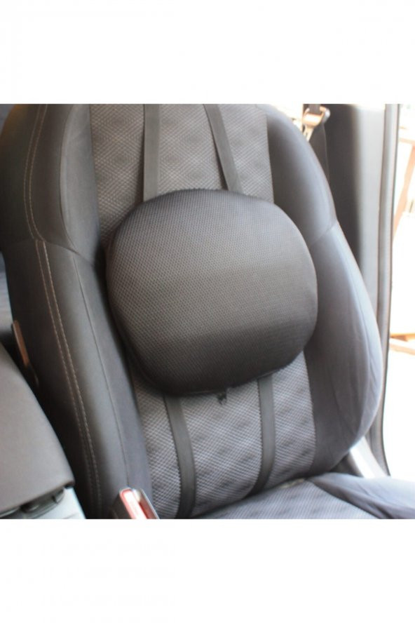 Visco Siyah Full Ortopedik Bel Minderi Bel Sırt Dayama Yastığı Visko Koltuk Sırt Destekli Minder ürün görseli 1