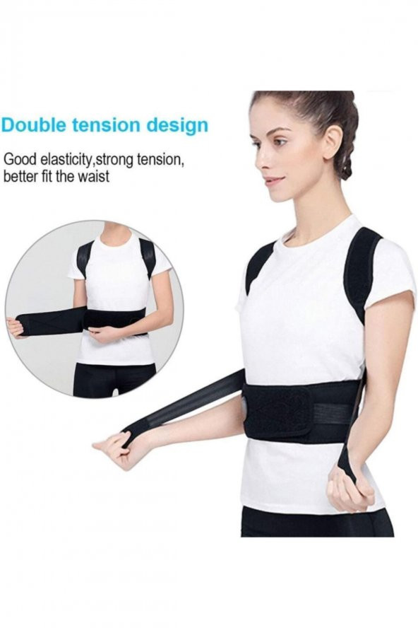Dik Duruş Korsesi Aparatı Ortopedik Kamburluk Önleyici Dik Durma Bel Sırt Omuz Korsesi Aparatı ürün görseli 1
