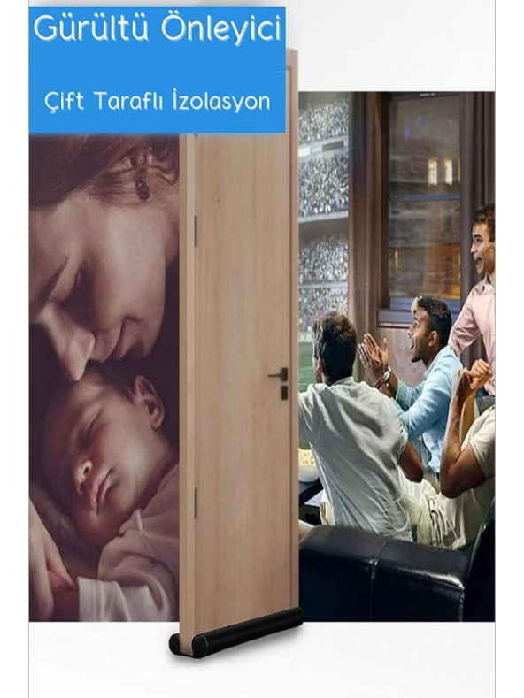 Kapı Altı Isı ve Ses Yalıtım Rüzgar Önleyici Kapı Altı Rüzgarlık 2li - 1