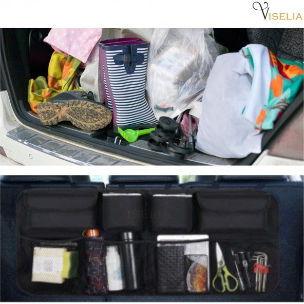 Araç Bagaj Düzenleyici Toparlayıcı 8 Cepli Çanta ürün görseli 1