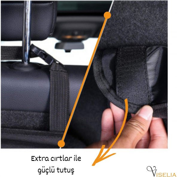 Yepyeni!! 8 Cepli Araba Koltuk Arkası Organizer Araç Oto Bagaj Içi Bod Düzenleyici ürün görseli 1