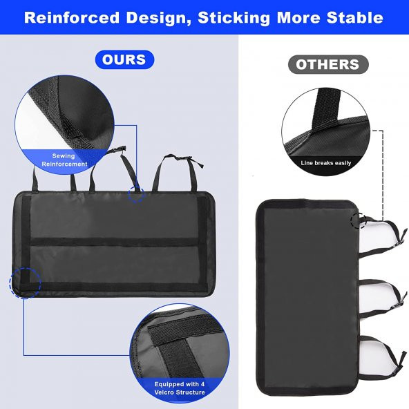 Araba Oto Araç Içi Koltuk Arkası Bagaj Düzenleyici Organizer Çanta 8 Cepli Eşya Düzenleyici ürün görseli 1