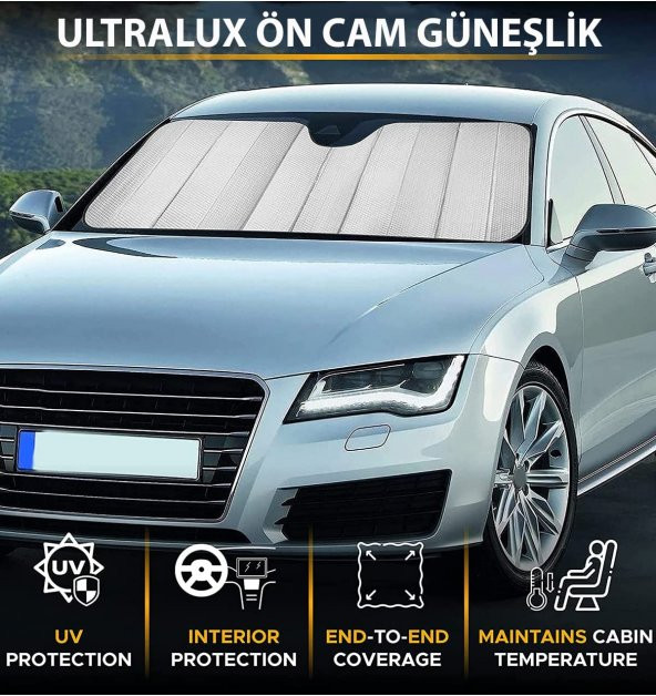 Katlanabilir Vantuslu Araba Perdesi Güneş Önleyici ürün görseli 1