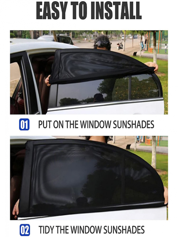 Oto Yan Cam Güneşlik Perde 1 Adet ürün görseli 1