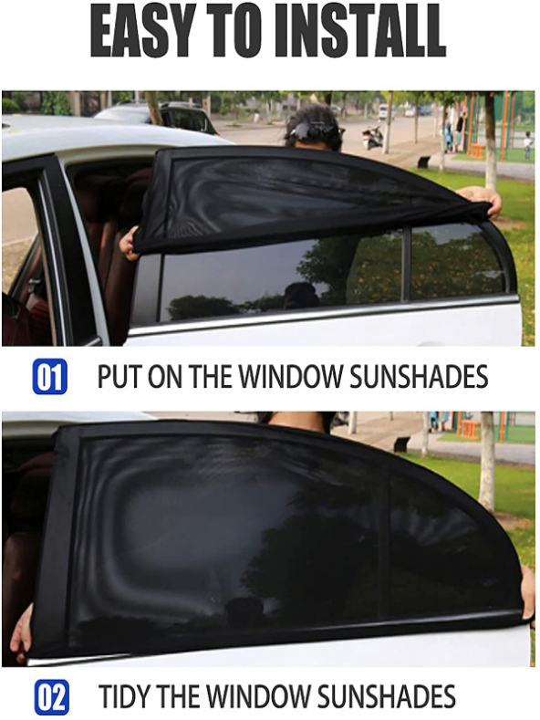 Araba Araç Oto Yan Cam Güneşlik Örtü Perde Kılıf Güneşliği Araba Anne Bebek Emzirme Perdesi ürün görseli 1