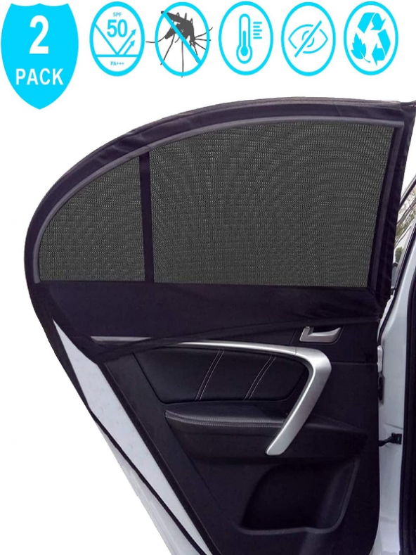 2Adet Oto Yan Cam Güneşlik Perde ürün görseli 1