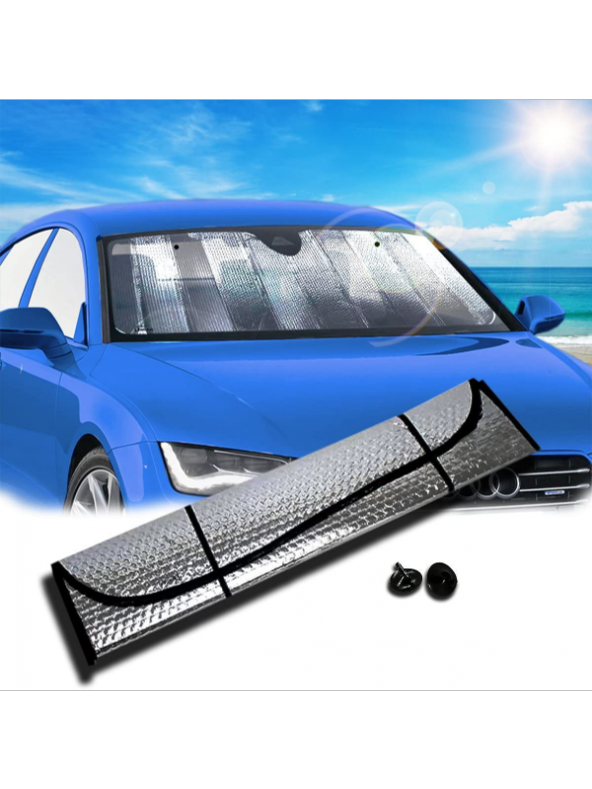 Universal Araba Ön Cam Brandası Oto Kar Buz Güneşlik Brandası Araç Ön Cam Brandası ürün görseli 1