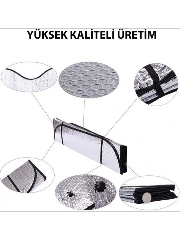 Oto Aliminyum Balonlu Ön Cam Güneşliği Yüksek Kalite ürün görseli 1