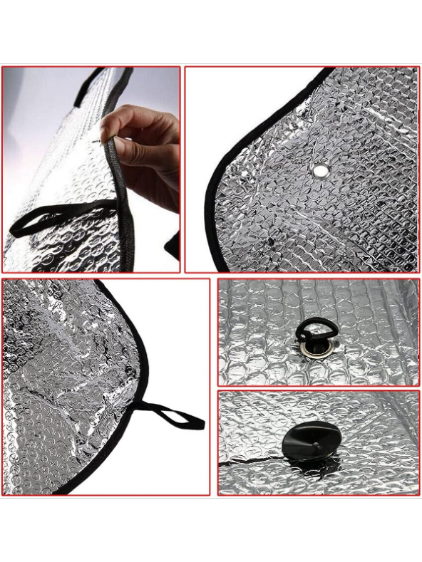 Universal Araba Ön Cam Brandası Oto Kar Buz Güneşlik Brandası Araç Ön Cam Brandası ürün görseli 1