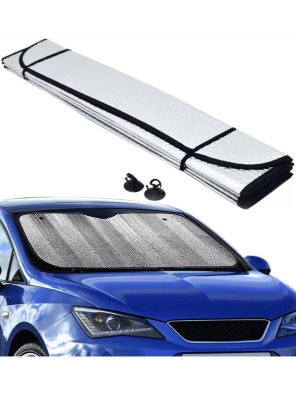 Torpido Koruyucu Oto Araç Içi Ön Cam Güneşliği Metalize Güneşlik Paneli Perde ürün görseli 1