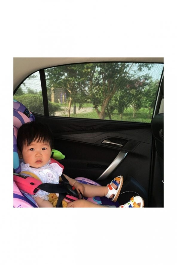 2 Adet Oto Yan Cam Perdesi Araba Arka Güneşlik Araç Anne Bebek Çocuk Perde Arka Koltuk Emzirme Örtü ürün görseli 1