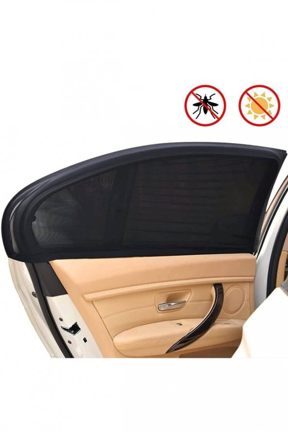 Araba Yan Cam Perdesi Sineklik Araç Oto Güneşlik Örtü Perde Kılıf ürün görseli 1
