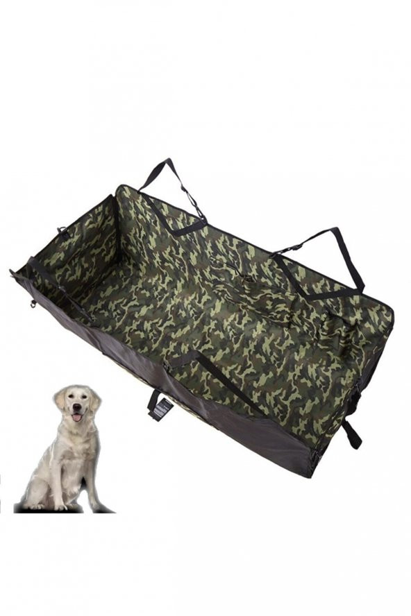 Araç Içi Arka Koltuk Köpek Örtüsü (Kamuflaj Desenli) ürün görseli 1