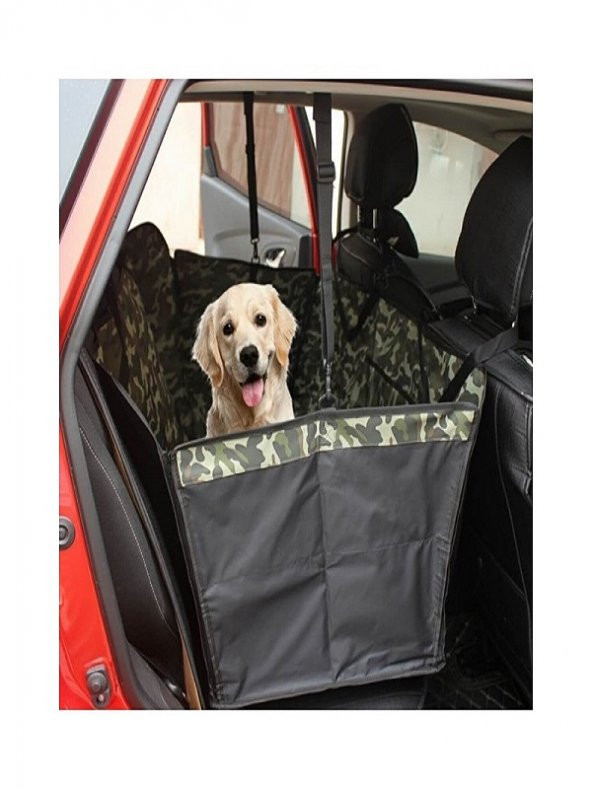 Araç Içi Arka Koltuk Köpek Havuzu Şiltesi Örtüsü Kamuflaj Desenli Kedi-köpek Yatağı Impertex Kumaş ürün görseli 1
