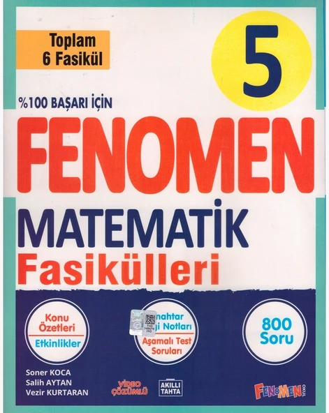 FENOMEN 5.SINIF MATEMATİK FASİKÜLLERİ ( 6 FASİKÜL )
