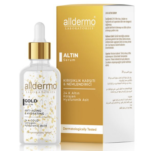 ALLDERMO GOLD SERUM 30 ML (Kırışıklık karşıtı Altın serum)