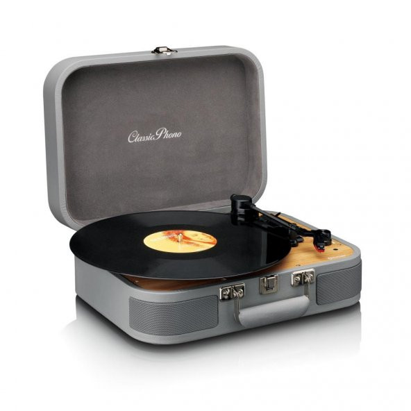 Lenco Classic Phono TT-116 GY Gri Hoparlörlü Bluetoothlu Pikap Plak Çalar USBli MP3e Kayıt Özellikli - 2