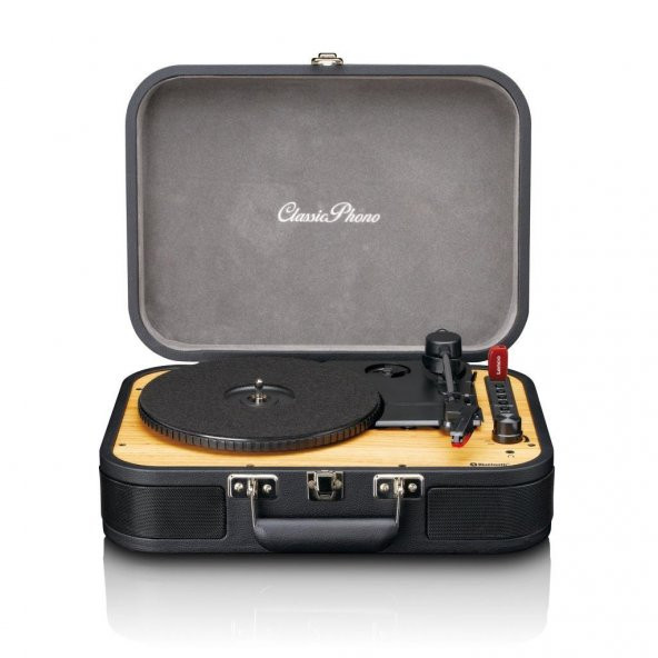 Lenco Classic Phono TT-116 BK Siyah Hoparlörlü Bluetoothlu Pikap Plak Çalar USBli MP3e Kayıt Özellikli - 6