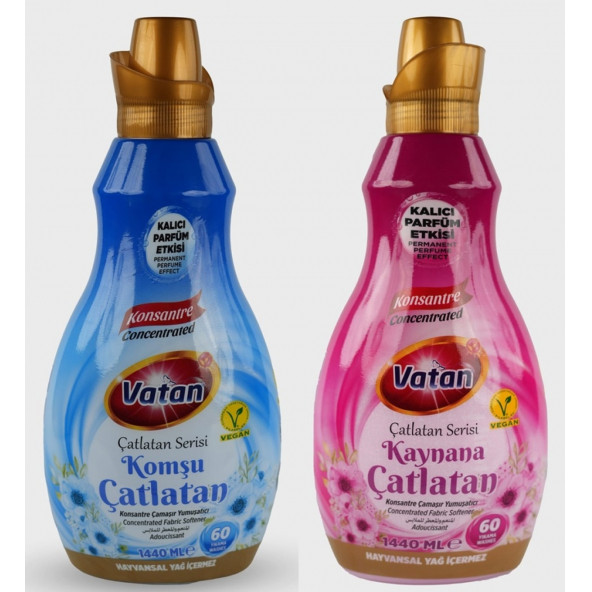 Vatan komşu çatlatan-kaynana çatlatan 1440 ml 60 yıkama 2 adet