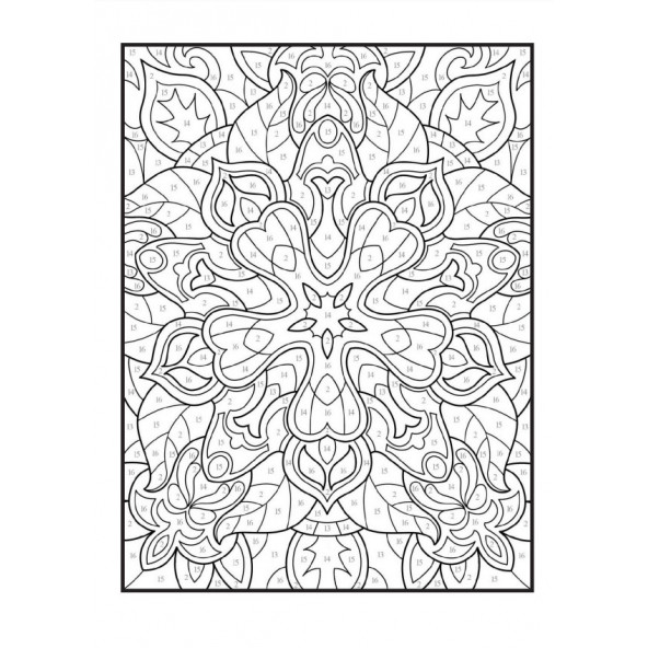 Sayılarla Mandala Boyama Kitabı - 7
