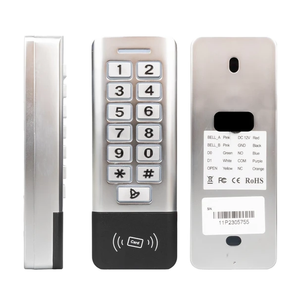 Ayt Novacom Nc-Ms11p Metal Wp Şifre Matik Kart Okuyucu Sistemi Su Geçirmez Şifrematik