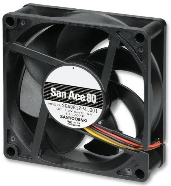 San Ace 80 109S054 AC Fanlar AC Fan, 80x80x25mm, 230VAC, Petit Ace