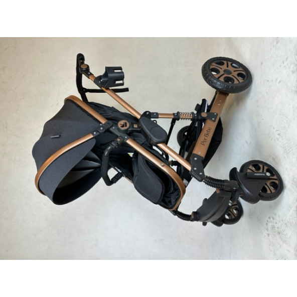 Perbebe Bronz - füme Çift Yönlü Bebek Arabası Taşıma + Puset