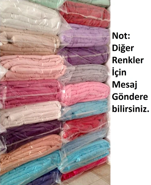 Babaanne Yorganı, El Yapımı Çift Kişilik Pamuklu Yorgan (195x215)-Mavi - 7