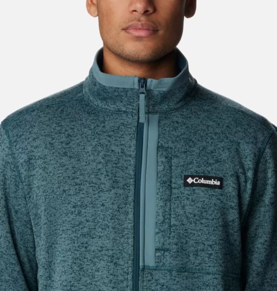 Columbia Sweater Weather™ Erkek Tam Fermuarlı Polar Üst Yeşil AO9710-414 - 4
