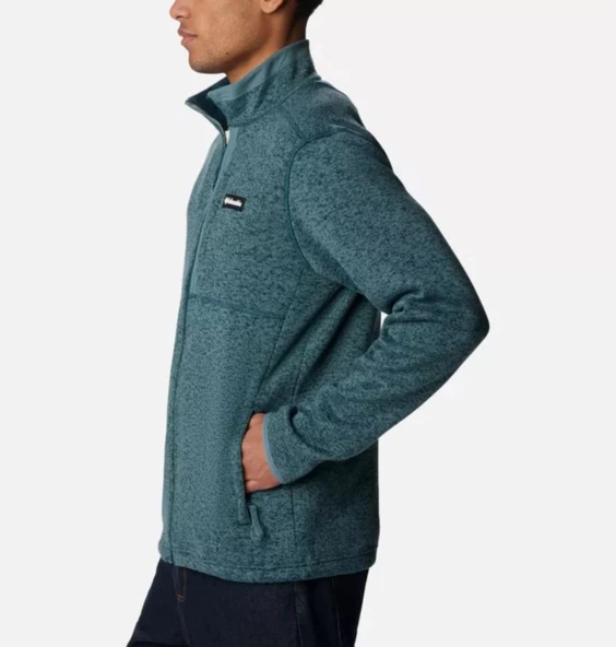 Columbia Sweater Weather™ Erkek Tam Fermuarlı Polar Üst Yeşil AO9710-414 - 3