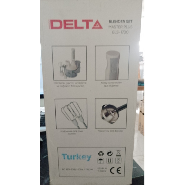 DELTA BLENDER SET MASTER PLUS BLS-1700 - Resim 2