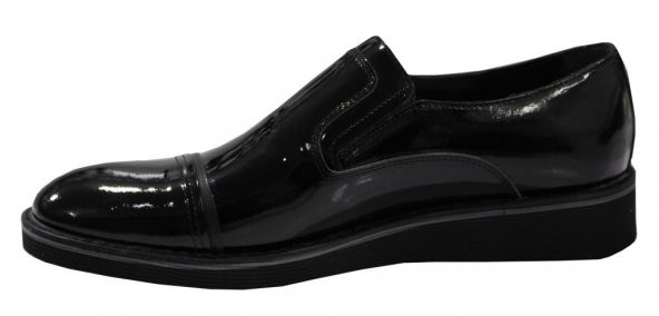 Mariotto 0270 Siyah Rugan Hakiki Deri Rahat Günlük Erkek Ayakkabı - Resim 2