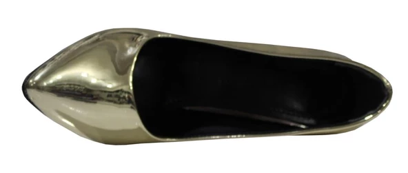 /nna 2410 Altın Rugan Steletto Bayan Ayakkabı - Resim 4