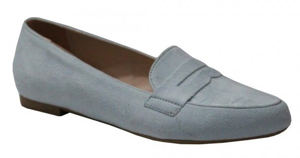 S.d.f 367 Mavi Süet Bayan Ayakkabı Babet ürün görseli