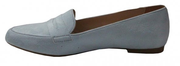 S.d.f 367 Mavi Süet Bayan Ayakkabı Babet - Resim 2