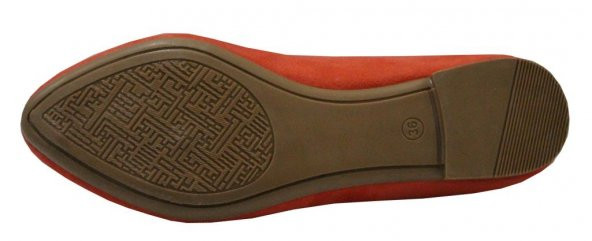 S.d.f 367 Mavi Süet Bayan Ayakkabı Babet - Resim 3