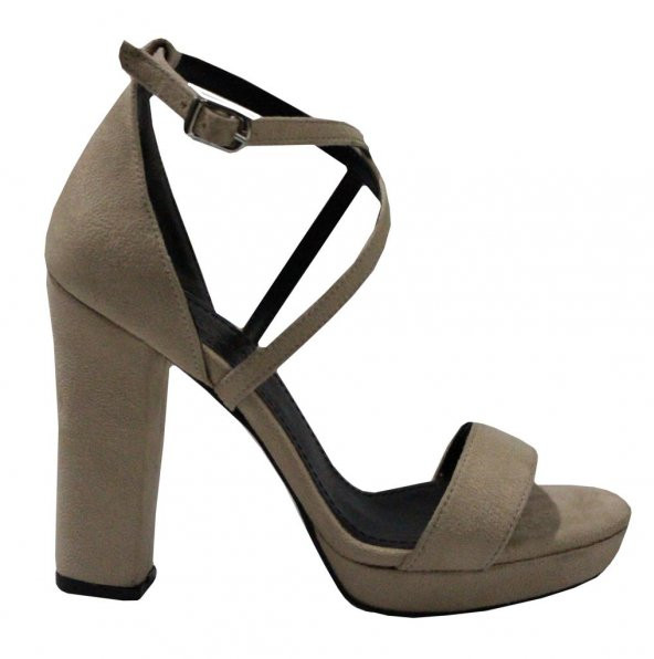 /nna 8050 Ten Süet Yazlık Fashion Terlik Sandalet Ayakkabı - 2