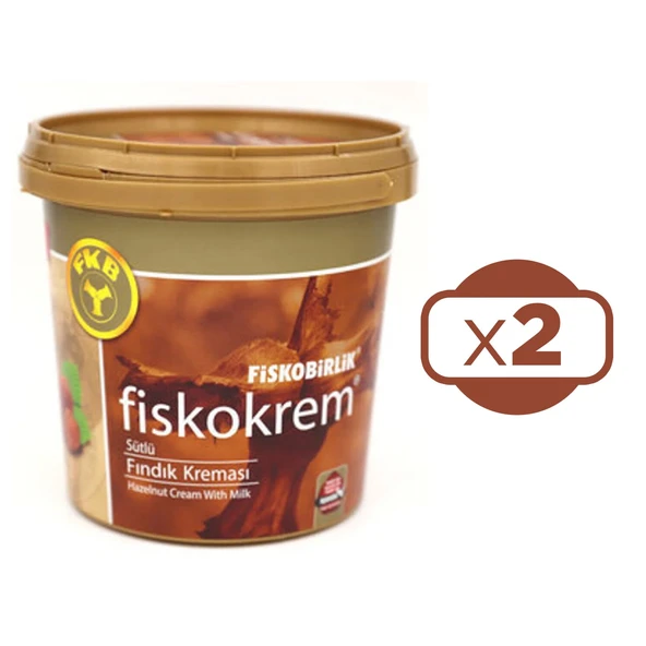 Fiskobirlik Fiskokrem Sütlü Fındık Kreması 1Kg 2 li - 1
