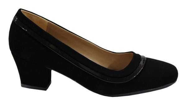 Nur rose 8665 Siyah Süet Mevsimlik Fashion Günlük Bayan Ayakkabı - 2