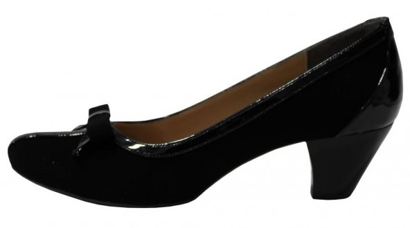 Erdem 811 72 Siyah Nubuk Günlük Topuklu Rahat Bayan Ayakkabı - 3