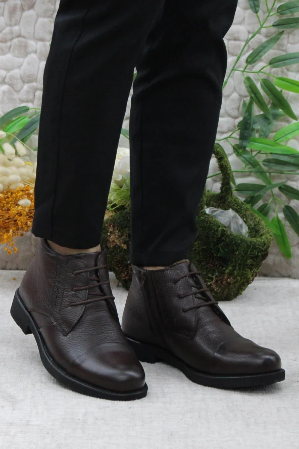 Kale 0332 Hakiki Deri Anatomik Günlük Erkek Ayakkabı Bot - Resim 9