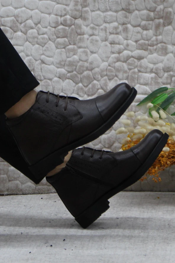 Kale 0332 Hakiki Deri Anatomik Günlük Erkek Ayakkabı Bot - Resim 12